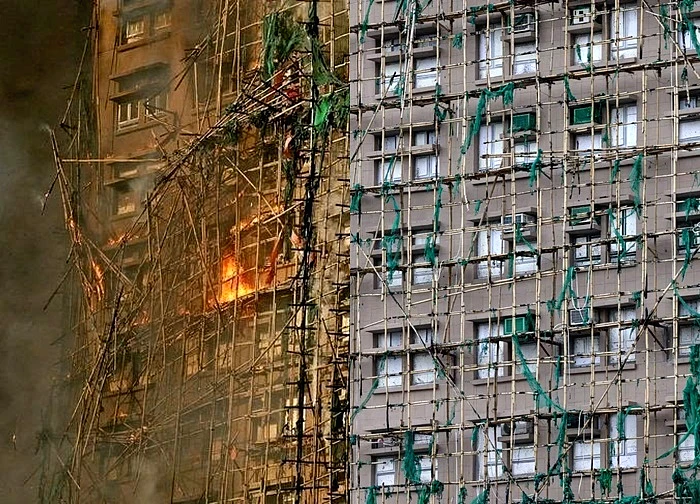 Hong Kong áp hạn chót dỡ lưới giàn giáo tại 200 công trình sau thảm họa cháy Tai Po