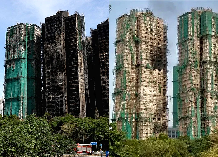 Kết thúc công tác tìm kiếm trong các tòa nhà của vụ cháy chung cư ở Hong Kong (Trung Quốc)