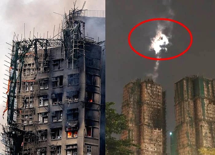 Luồng sáng lạ xuất hiện tại tòa chung cư bị cháy ở Hong Kong, chuyên gia lý giải
