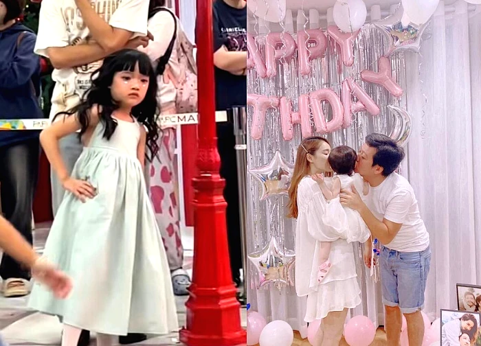 Truong Giang's daughter revealed her face for the first time, the copy of "10 difficult" caused a fever