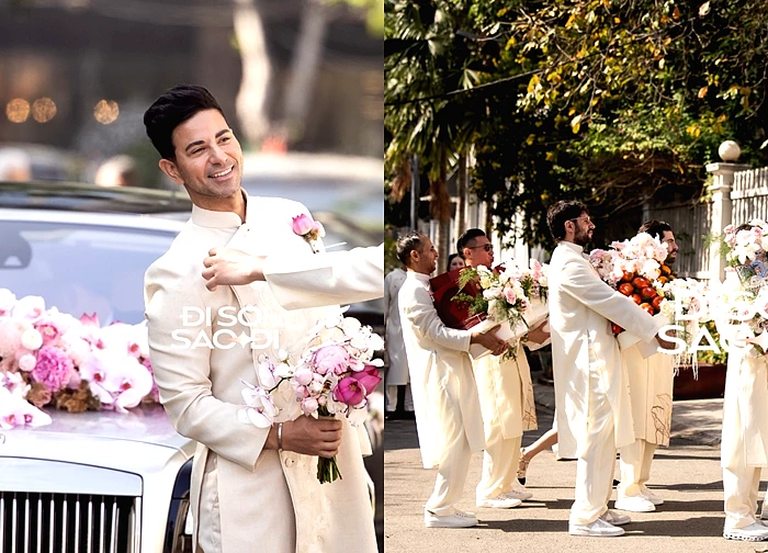 Hiếu Nguyễn sáng rực trong dàn bê tráp đám cưới Tiên Nguyễn, 1 hành động với anh rể nói lên tất cả