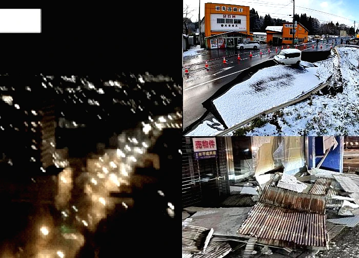 Japan shook violently in the middle of the night, houses were destroyed, and onlookers were dumbfounded!