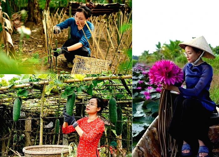 TikToker Ut returns to the garden: GenZ leaves the city for the garden, is likened to "Ly Tu That Viet"