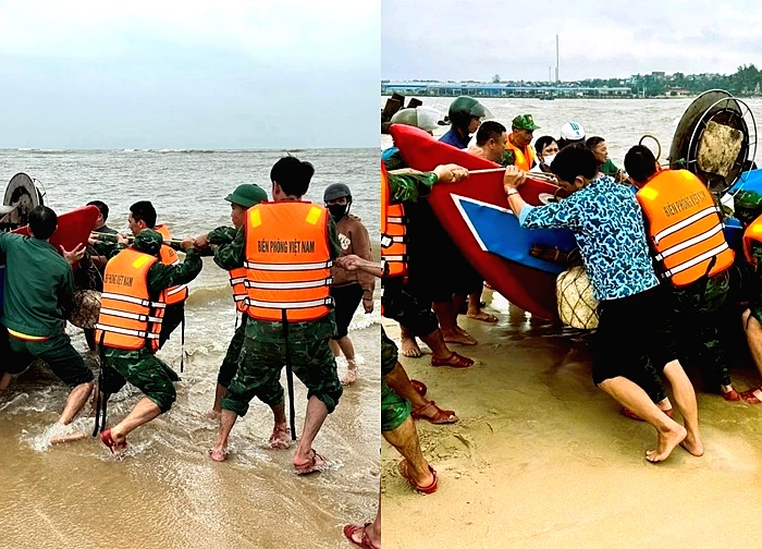 Cứu kịp thời 2 ngư dân gặp nạn trên vùng biển Quảng Trị