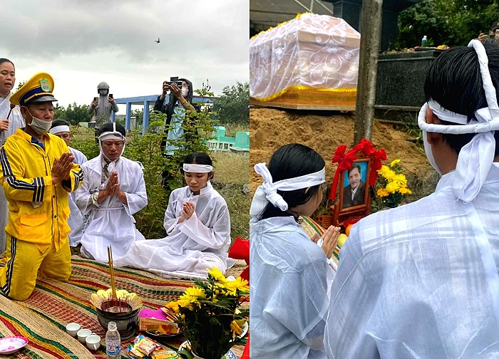 Lễ đưa tang tài tử Thương Tín: Vợ cũ và con gái 12 tuổi xuất hiện lặng lẽ