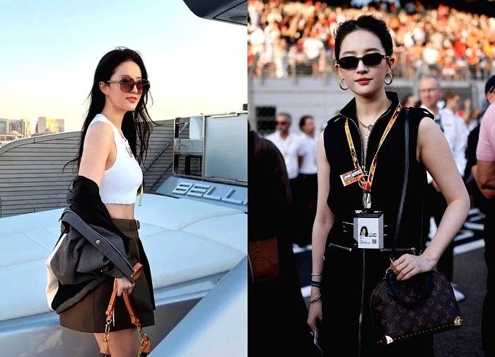Liu Yifei took a two-year break from acting and has now made a comeback, revealing a slim waist and radiant skin.