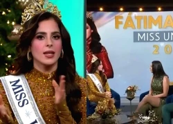 The new Miss Universe angrily left the live broadcast, revealing the concave "habit"