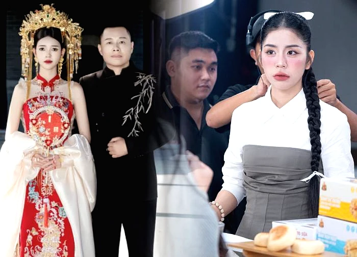Ton Bang posts wedding photos with his wife 26 years younger, makes shocking statement about Hang Du Mu, netizens outraged.