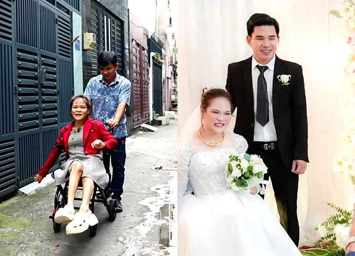 Anh chàng điển trai cưới cô gái ngồi xe lăn, cực thích một điều ở vợ, hứa sẽ yêu hết đời