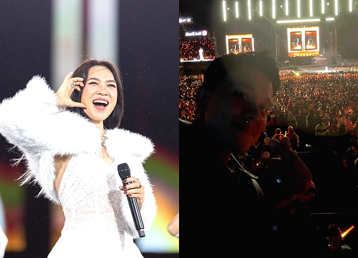 Lộ khoảnh khắc Mai Tài Phến đáp lại khi Mỹ Tâm gọi anh trước 40.000 người