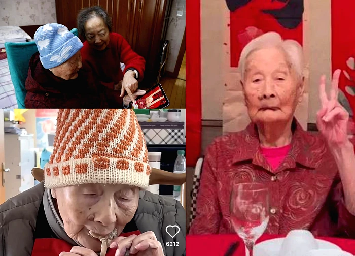 A 100-year-old woman goes viral online, revealing her secret to longevity, leaving netizens stunned.