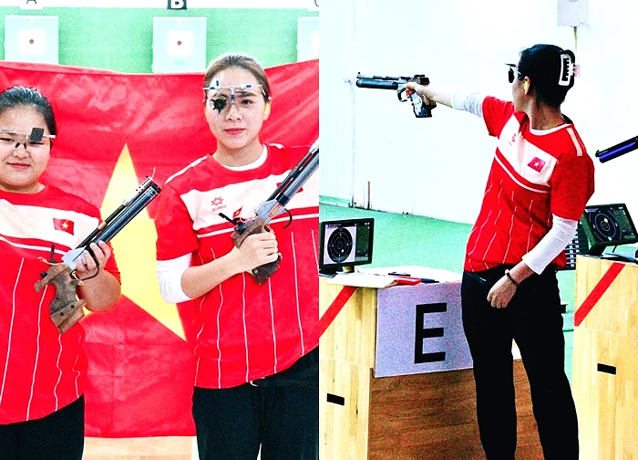 Đẳng cấp: Nữ xạ thủ xinh đẹp Trịnh Thu Vinh giành 2 HCV, phá 2 kỉ lục SEA Games chỉ trong 1 buổi sáng