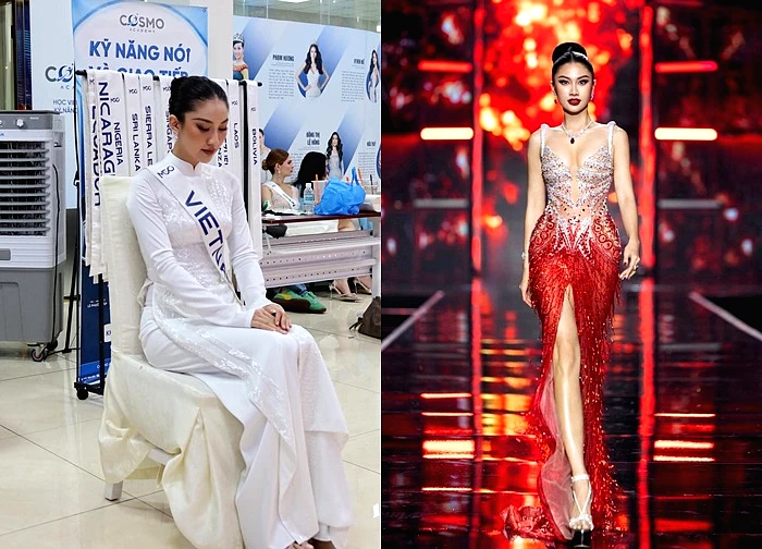 Bán kết Miss Cosmo 2025: Hoa hậu Phương Linh gặp sự cố hú vía