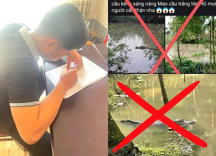 Police summon young man for spreading fake news about "crocodiles surfacing in canals," causing public concern.