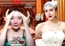 Ngân Collagen reappears with a strange look: gray hair, faded V-line chin, fans worried.
