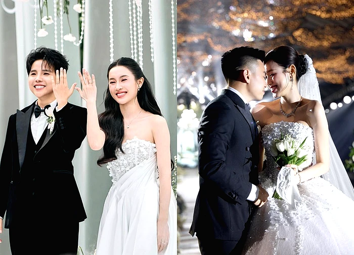 Những lễ cưới đình đám showbiz Việt 2025