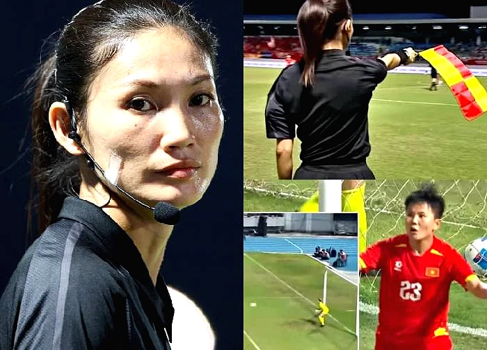 Lao referee risks losing his job permanently for penalizing Vietnam's women's team?