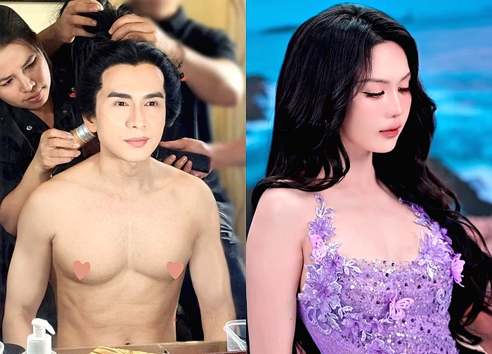 Đan Trường khoe body săn chắc tuổi U50, Ngọc Trinh tạo dáng gợi cảm