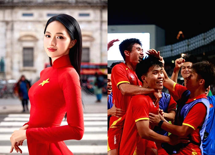 Huong Giang's post after the Vietnam U22 team's victory at the SEA Games drew attention.