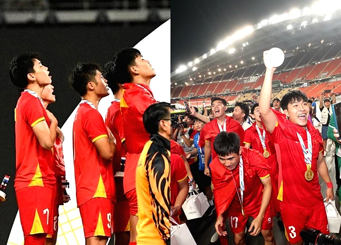 Khoảnh khắc U22 Việt Nam vô địch, Quốc ca Việt Nam vang lên đầy tự hào tại SEA Games