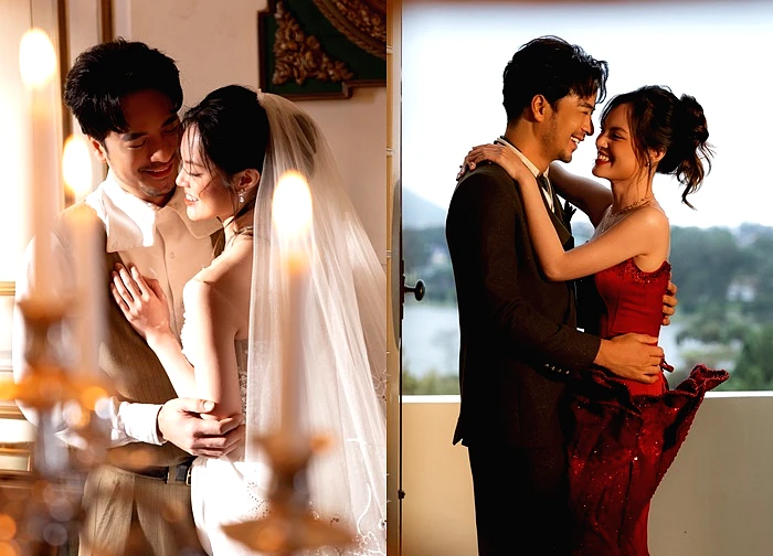 Bạn gái kém 16 tuổi khoe dáng gợi cảm trong ảnh cưới cùng Đoàn Minh Tài