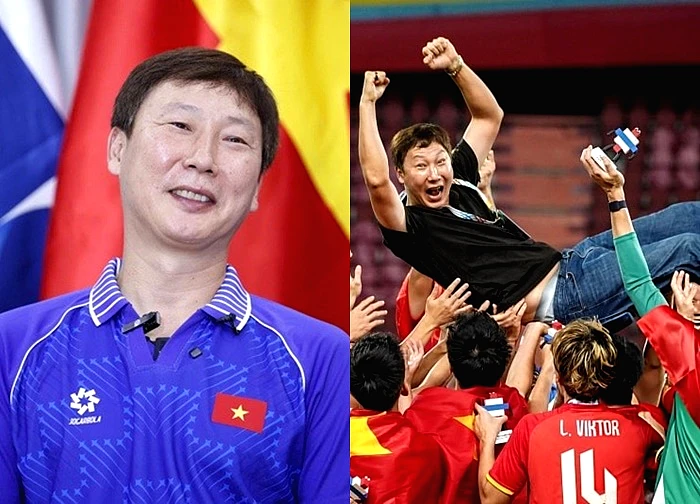 HLV Kim Sang-sik: 'Vợ tôi tắt TV khi U.22 Việt Nam bị Thái dẫn 0-2, tôi không biết TV có sao không'