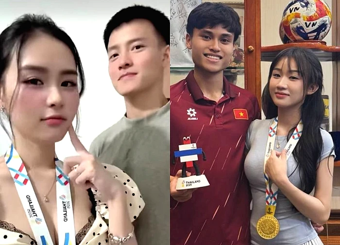 Những cô nàng "số hưởng" nhất, không cần đá SEA Games vẫn có HCV, vợ Thanh Nhàn có màn "flex" chất lừ