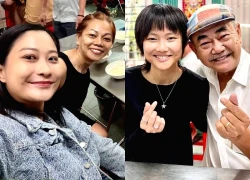 People's Artist Viet Anh takes his wife, 36 years younger than him, to meet his ex-wife; his daughter's attitude attracts attention.