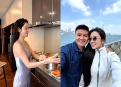 Vợ Quang Hải ngại ngùng vì chiếc váy phản chủ, lộ chi tiết bầu bí