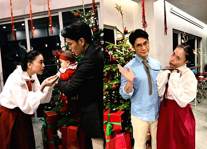 Con gái Ngô Thanh Vân gây chú ý trong tiệc mừng Giáng sinh đầu tiên