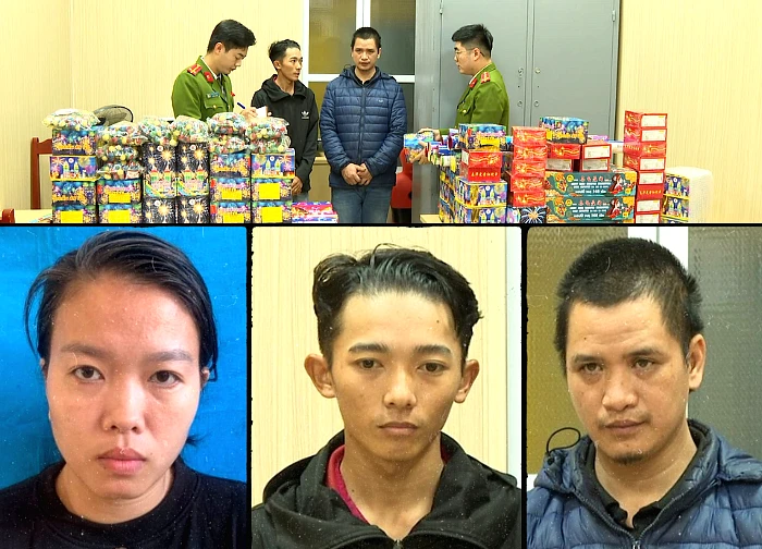 Thanh Hoa Provincial Police dismantled a firework trafficking ring, seizing over 500kg of fireworks.