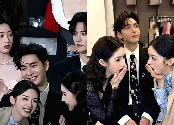 Khoảnh khắc 'viral' của Trần Tinh Húc với hai mỹ nhân Hoa ngữ