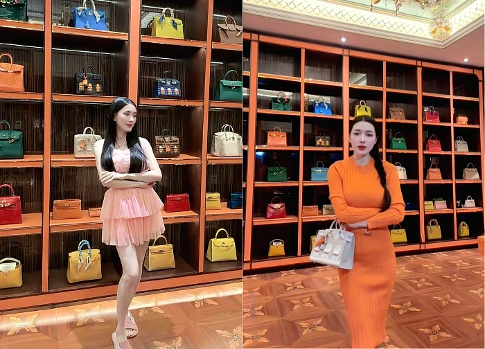 Ngân Collagen, still feeling resentful, decided to show off her room full of designer bags, leaving netizens slightly stunned.