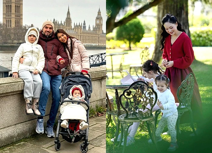 Sao Việt 25/12: Gia đình Hà Anh hưởng không khí Giáng sinh ở London