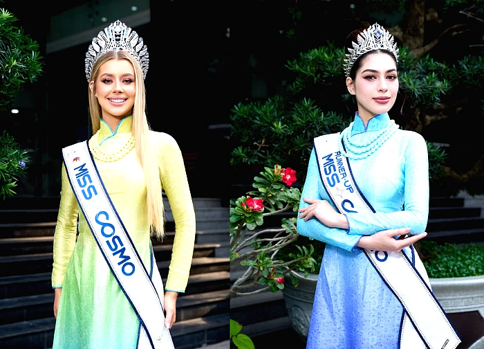 Top 2 MCs of 2025 adapt to local customs; the story behind the names Ngoc Na and Ngoc Tim causes a stir on social media?