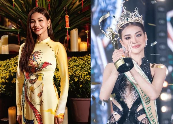 Engfa Waraha, Charlotte went to Vietnam, wearing a charming ao dai, 1 designer revealed a secret