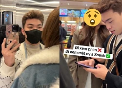 Soanh first date new love at the cinema, was secretly filmed by 1 person, 'eating' Diep?