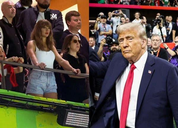 Taylor Swift bị mắng khi "kém duyên" tại Super Bowl, Donald Trump được chào đón