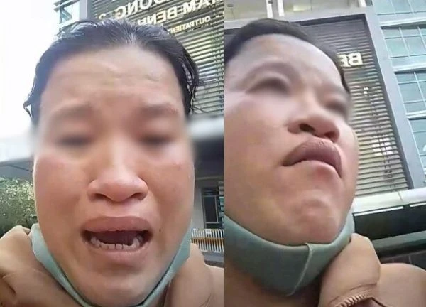 Woman calls for help in front of hospital after being pickpocketed: Suspected fake scene