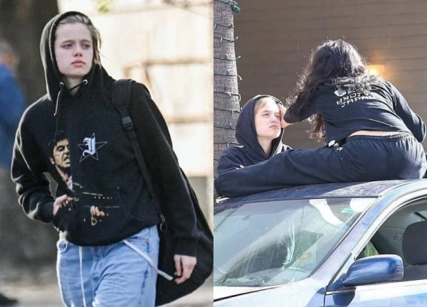 Angelina Jolie's daughter responds to scrutiny over her lesbian relationship with a classmate?