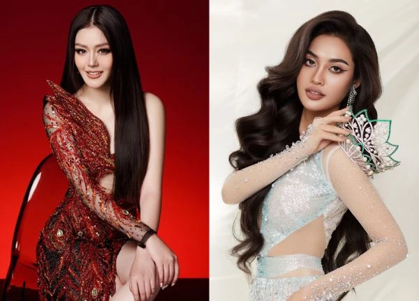 Dang Thanh Ngan and Nong Thuy Hang compete in Miss Cosmo VN, the all-stars gather