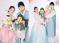 Sam showed off a family photo on the occasion of leaving the cradle of 2 children, publicizing his love with her Korean husband