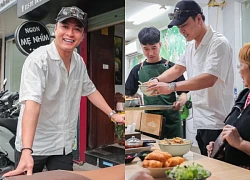 Hong Dang quits acting to sell vermicelli soup and works as a security guard to guide passenger buses after the Spain scandal