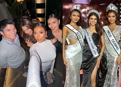 "Snake Man" Harnaaz Sandhu reunites with the top 2 Miss Cosmo 2024, visual explosion