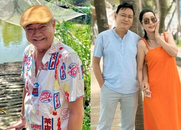Trịnh Kim Chi tình tứ bên chồng, NSND Việt Anh vui vẻ khi có bạn gái kém 36 tuổi