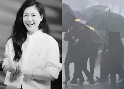 Burial of Barbie Hsu: Family walks in the rain, causing outrage because of carelessness, 2 children absent