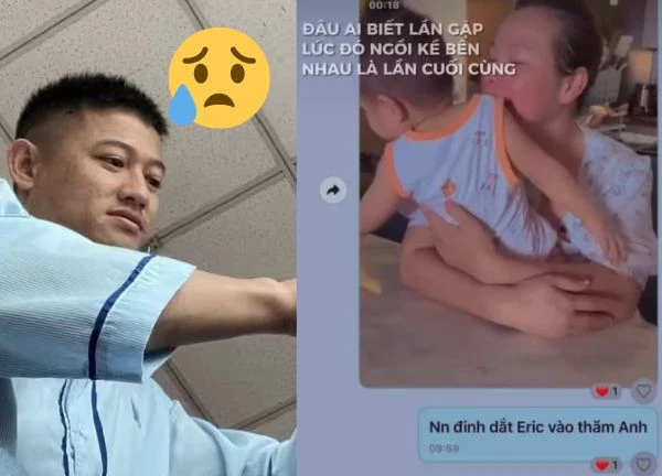 Leaked photos of Quy Binh's text messages to his wife, not seeing his chil.d at the hospital, surprising way of addressing him