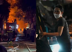 HCMC: Big fire at Thanh Da market, police pull hose to put out the fire, 7 kiosks turned to ashes