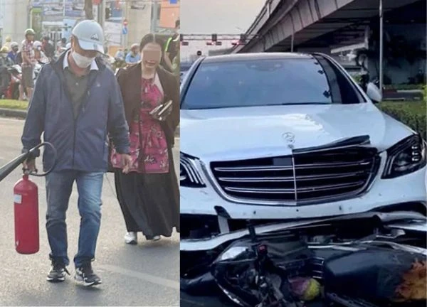 The case of a female Mercedes driver who hit 10 motorbikes: Lawyers intervened, piling up 6 charges