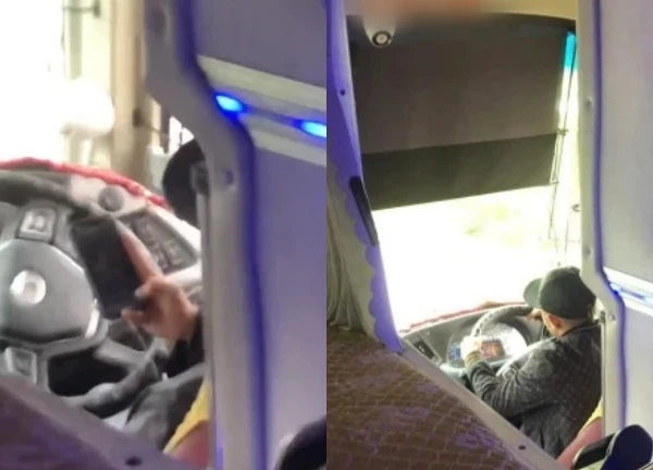 Sleeper bus driver "high on games", passengers pale, sitting in a corner praying